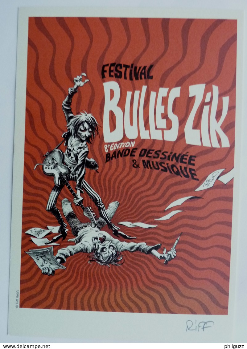 EX-LIBRIS RIFF REB'S -  N° SIGNE - N° 32/199 Festival Bulles Zik 2014 XL (1) - Künstler P - R