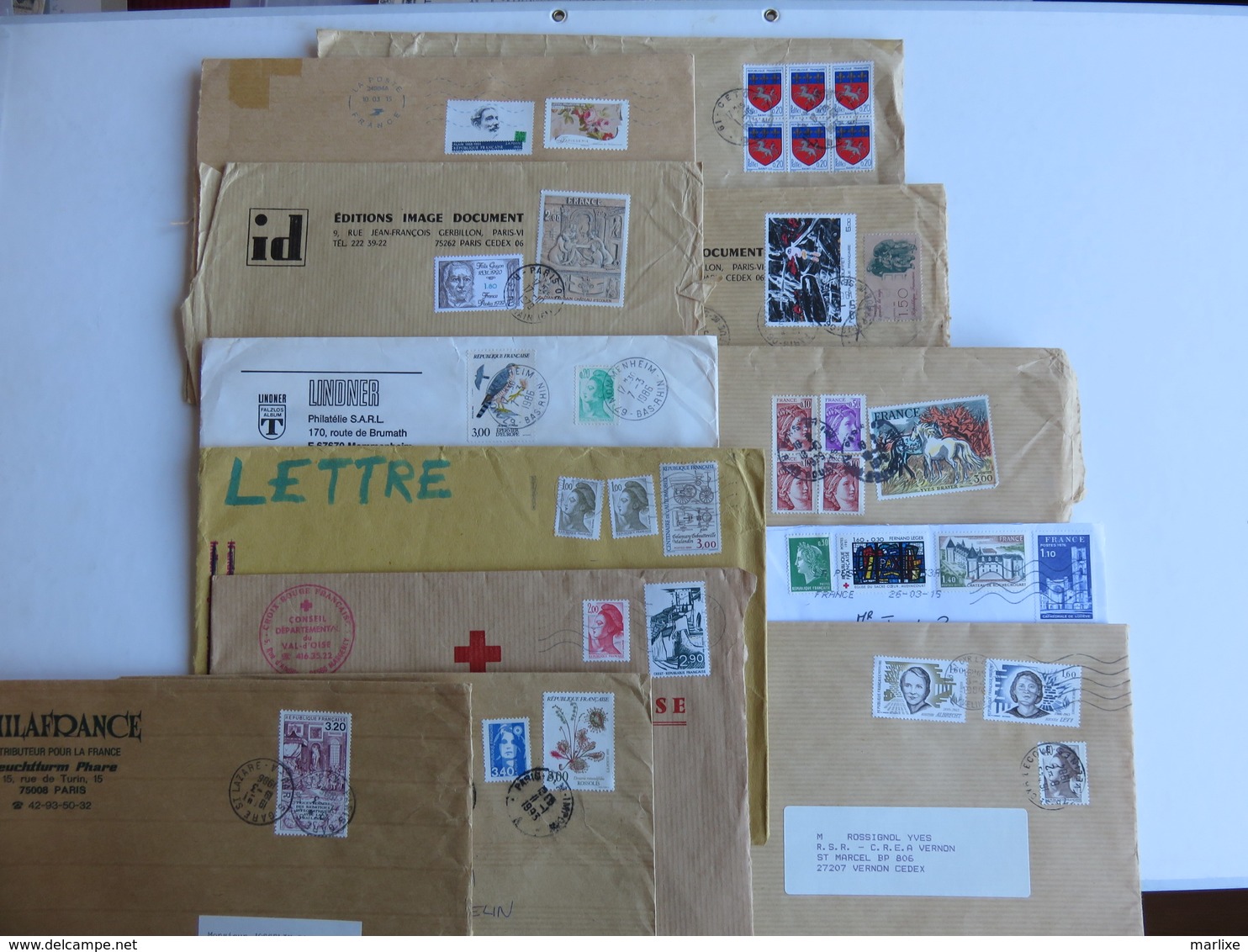 Lot De 150 Enveloppes Avec Timbres. - Autres & Non Classés