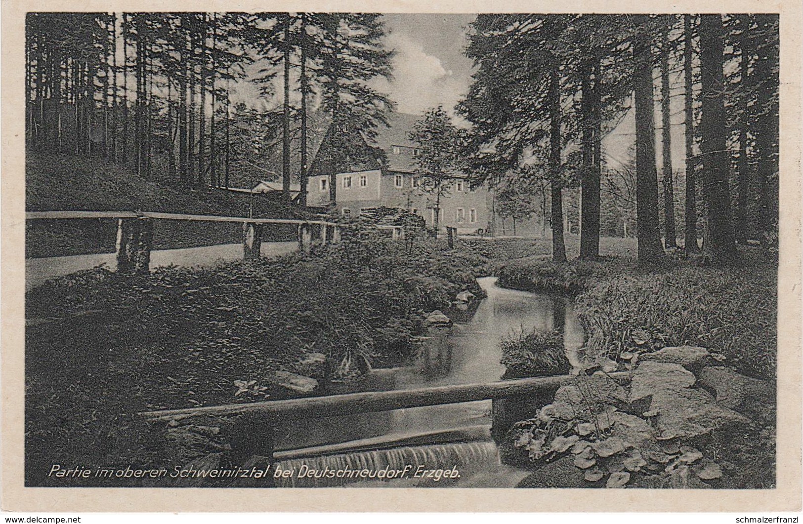 AK Schweinitztal Gasthof ? A Deutschneudorf Oberlochmühle Deutschkatharinenberg Brüderwiese Deutscheinsiedel Brandau - Deutschneudorf