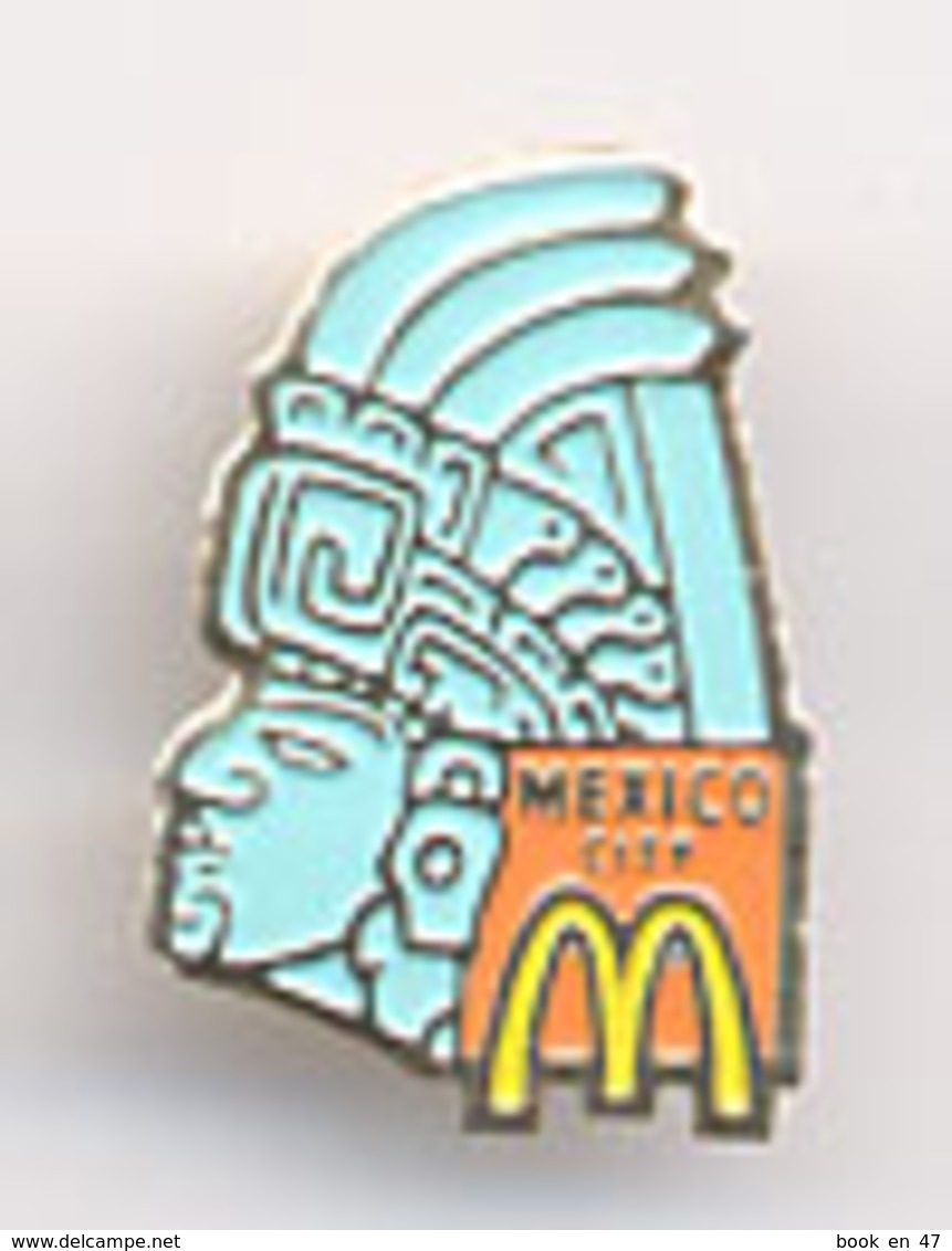 {09928} Pin's " Mac Donald's, Mexico "   " En Baisse " - McDonald's