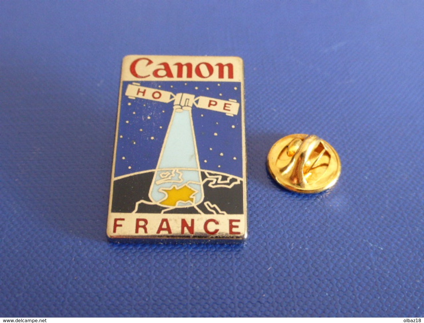 Pin's Canon Hope France - Satellite - Ordinateur Internet Espace - Zamac Drago (YH47) - Computers