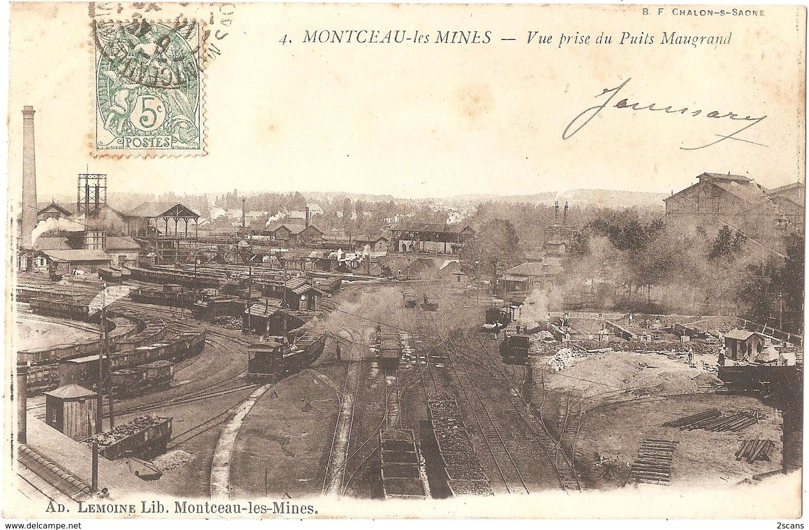 Dépt 71 - MONTCEAU-LES-MINES - Vue Prise Du Puits Maugrand - (mine, Trains) - Montceau Les Mines