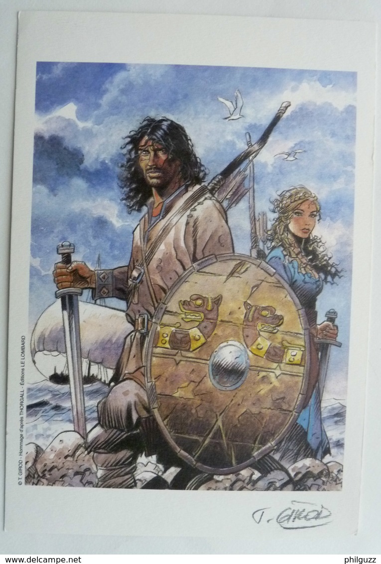 EX-LIBRIS GIROD -  N° SIGNE - Hommage A THORGAL COULEUR XL - Illustrateurs G - I