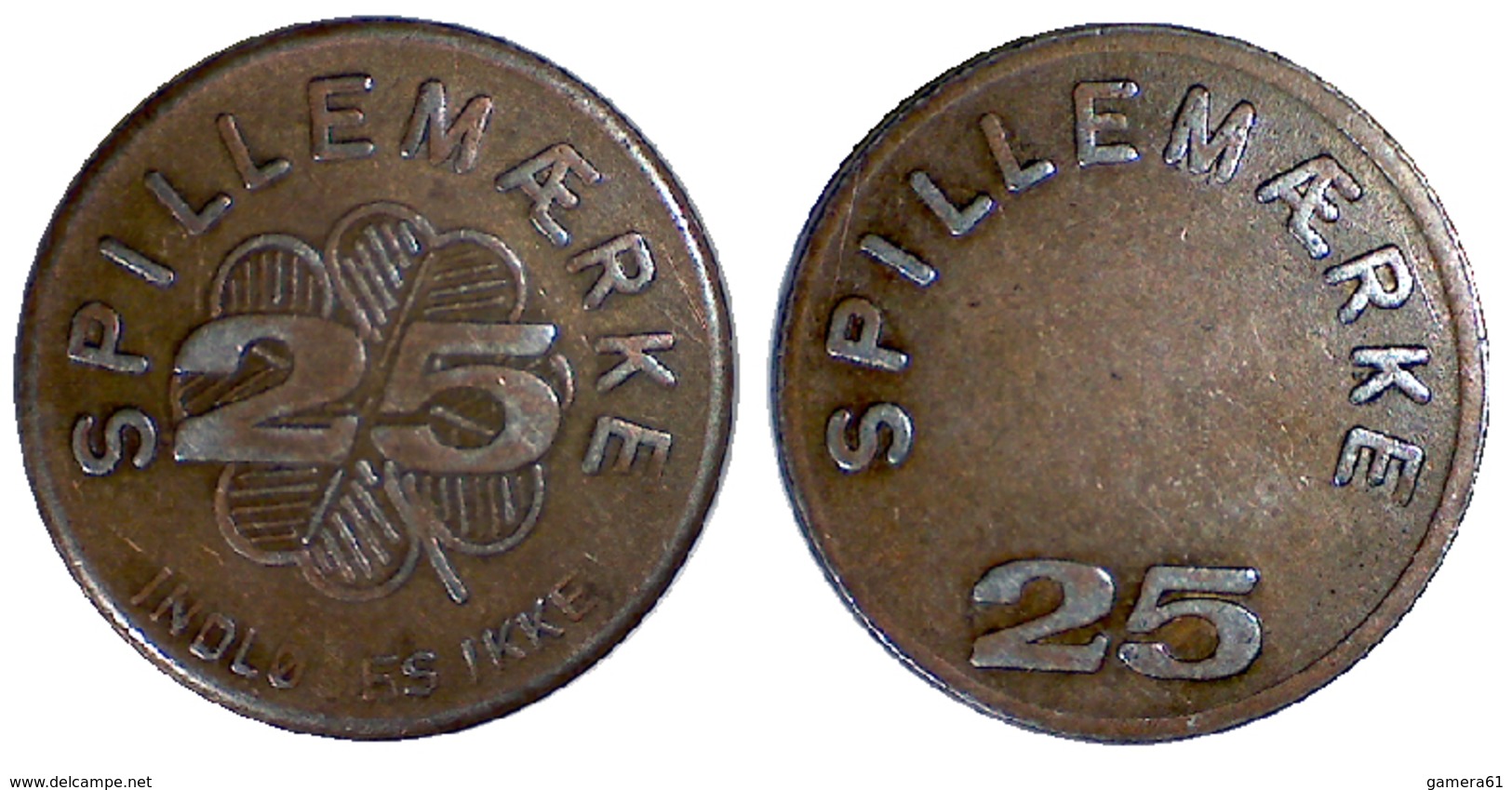 05322 GETTONE TOKEN JETON FICHA DENMARK VENDING SPILLAEMARK 25 - Casino