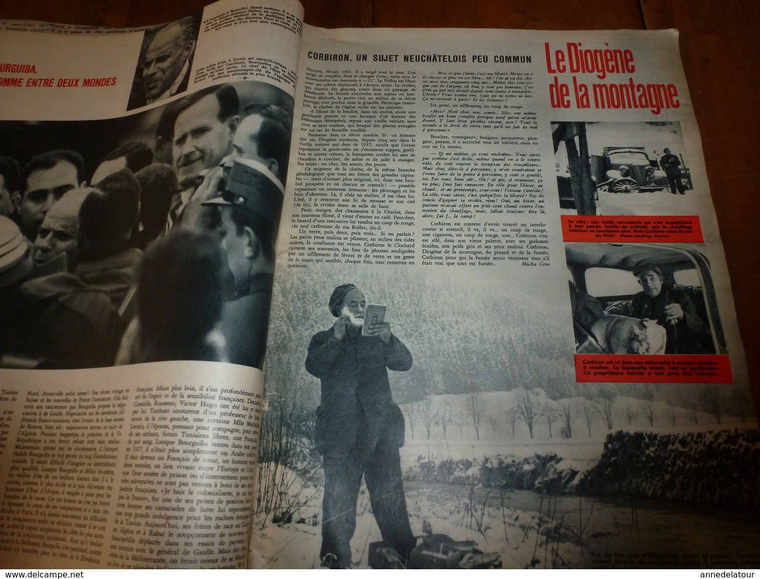 1961 Corbiron Le Clochard De Neufchâtel (Suisse),vit Dans Une Vieille Voiture Depuis 1937;Spécial-Mode Printemps-Été;etc - Mode