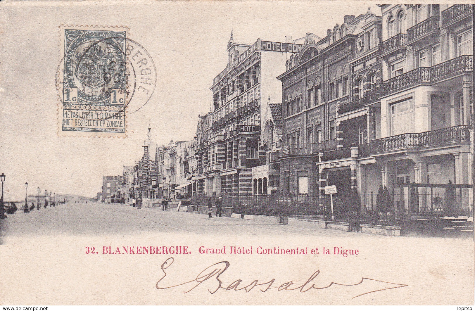 BLANKENBERGHE "Grand Hôtel Et La Digue " 1910  Voir Scans - Blankenberge