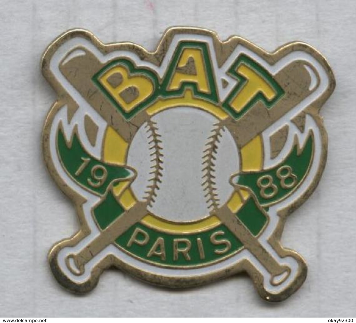 Pin's Baseball BAT Paris - Honkbal
