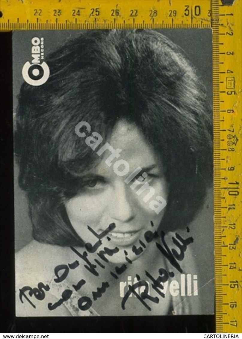 Personaggio Musica Teatro Cantanti Autografo Rita Velli - Cantanti E Musicisti