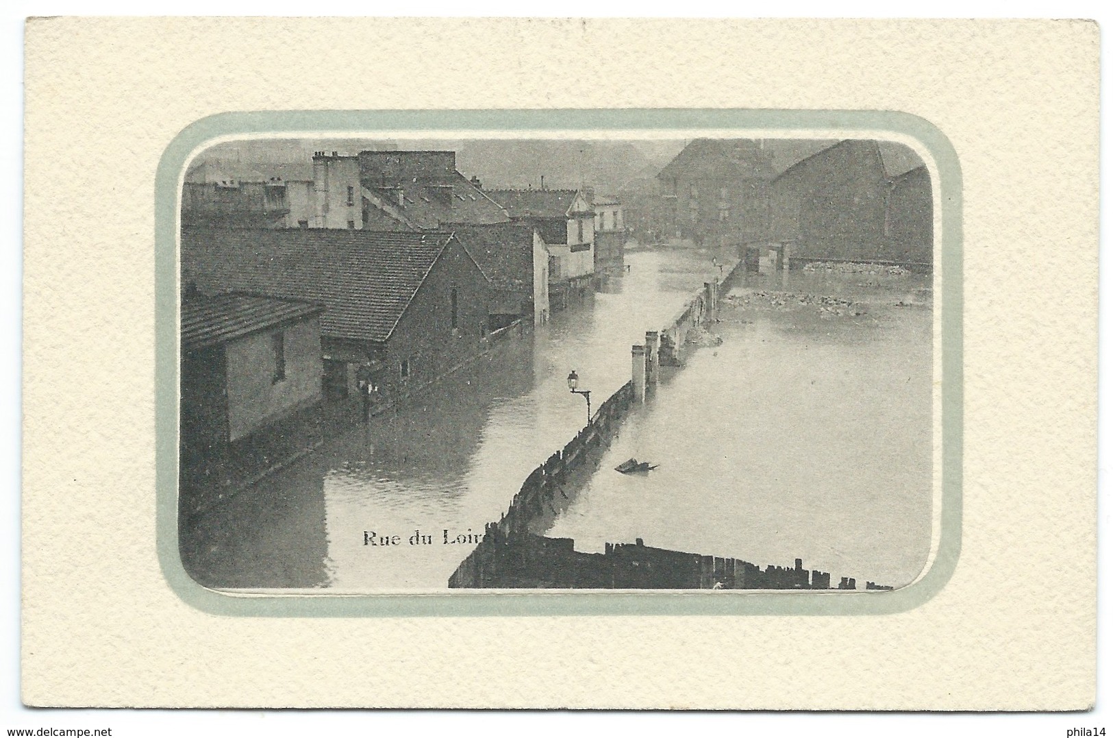 CPA INONDATIONS PARIS 1910 / RUE DU LOIRET - Inondations