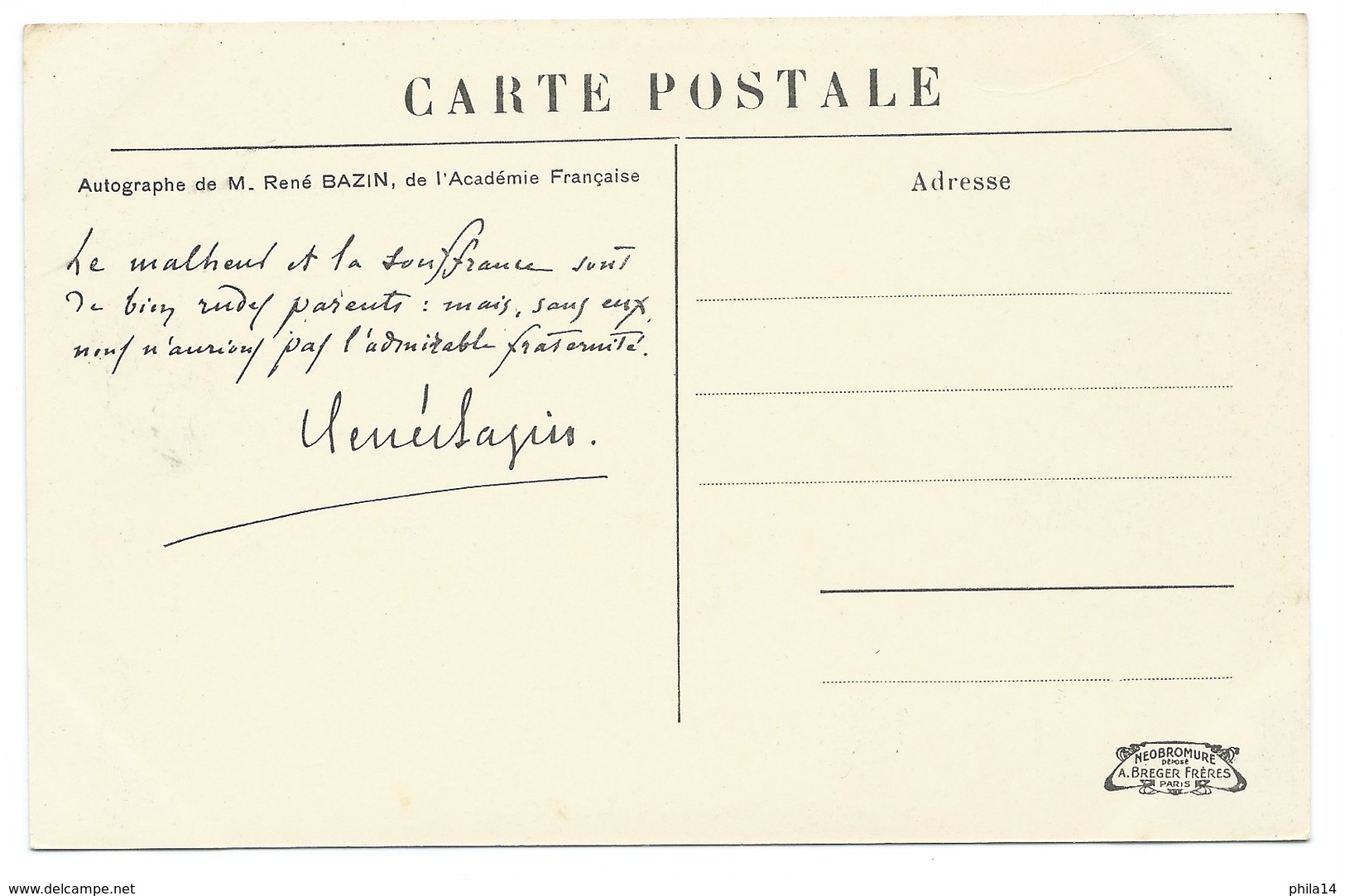 CPA INONDATIONS PARIS 1910 / UNE PARTIE DU QUAI AUX FLEURS / AUTOGRAPHE RENE BAZIN - Inondations