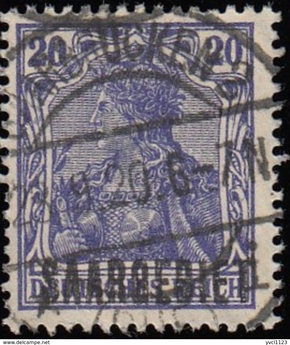 SAAR - Scott #46 Germania 'Overprinted' / Used - Used Stamps