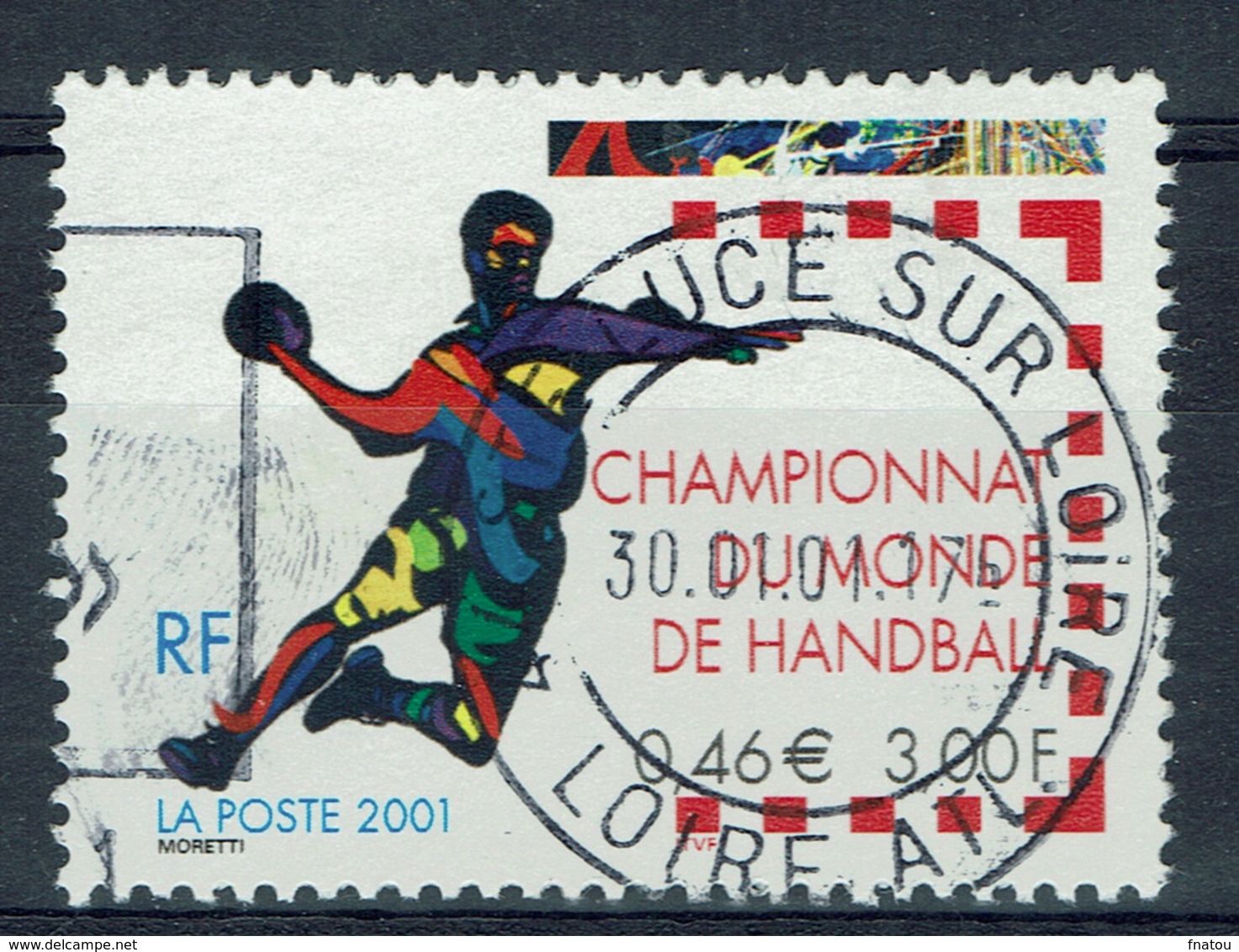 France, World Men's Handball Championship, 2001, VFU - Used Stamps