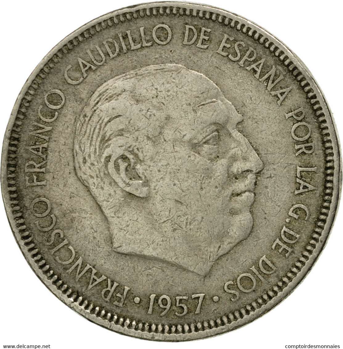 Monnaie, Espagne, Caudillo And Regent, 5 Pesetas, 1961, TB+, Copper-nickel - 5 Pesetas