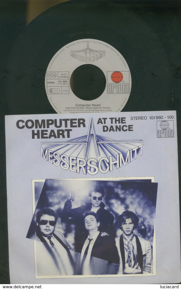 MASSERSCHMITT -COMPUTER HEART -AT THE DANCE -DISCO VINILE 45 GIRI - Other - German Music