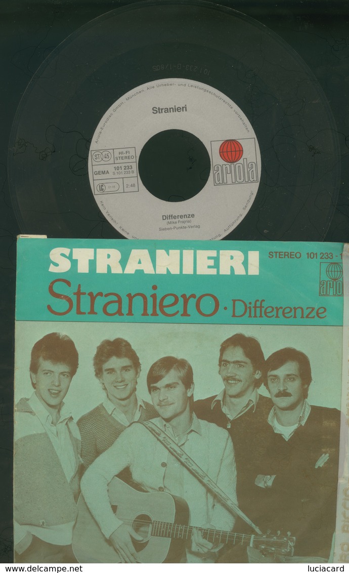 STRANIERI -STRANIERO -DIFFERENZE -DISCO VINILE 45 GIRI 7" - Altri - Musica Italiana