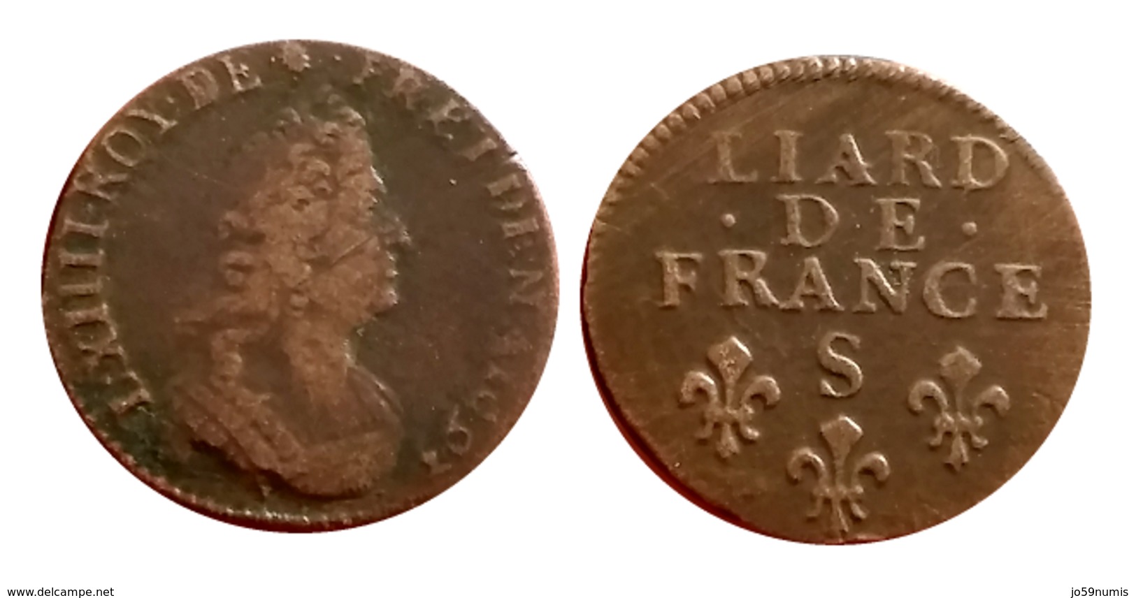 LOUIS XIV Liard De France 1693 S (Reims) GADOURY R2 C2G R5 - 1643-1715 Louis XIV Le Grand