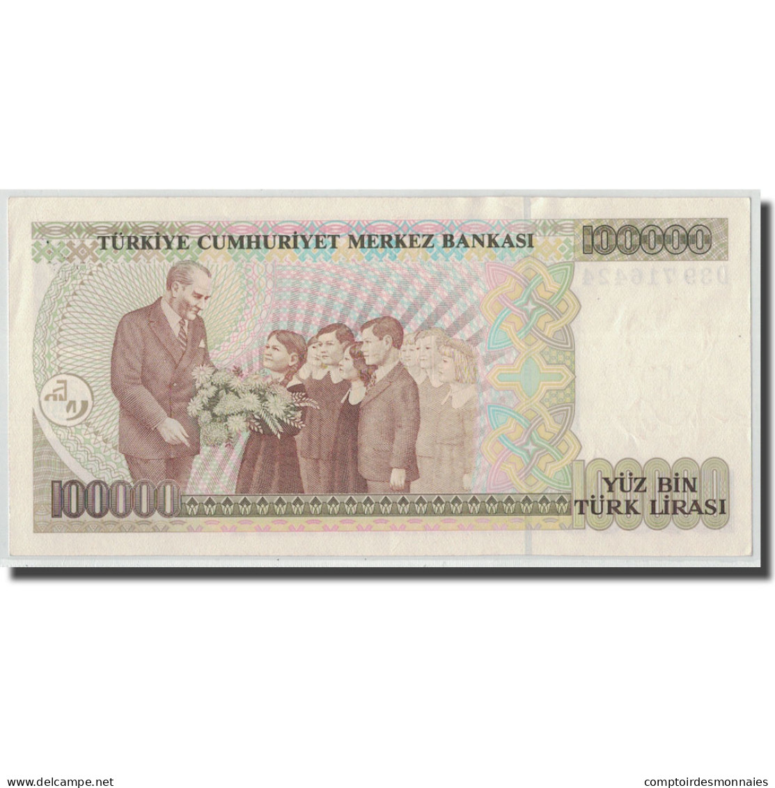 Billet, Turquie, 100,000 Lira, L.1970, 1970-01-14, KM:205, SPL - Turquie