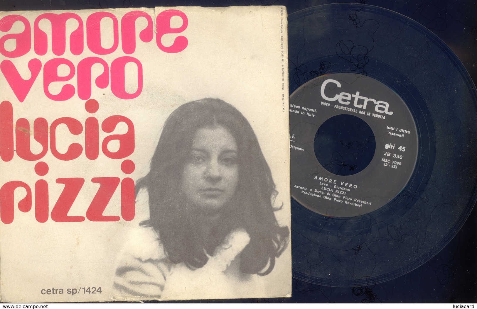 LUCIA RIZZI -AMORE VERO -L'ADDIO -SANREMO 1970 DISCO VINILE 45 GIRI RARo - Altri - Musica Italiana