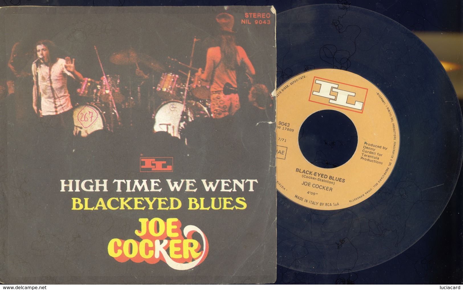 JOE COCKER -HIGH TIME WE WENT -BLACKEYED BLUES -DISCO VINILE 45 GIRI - Altri - Inglese