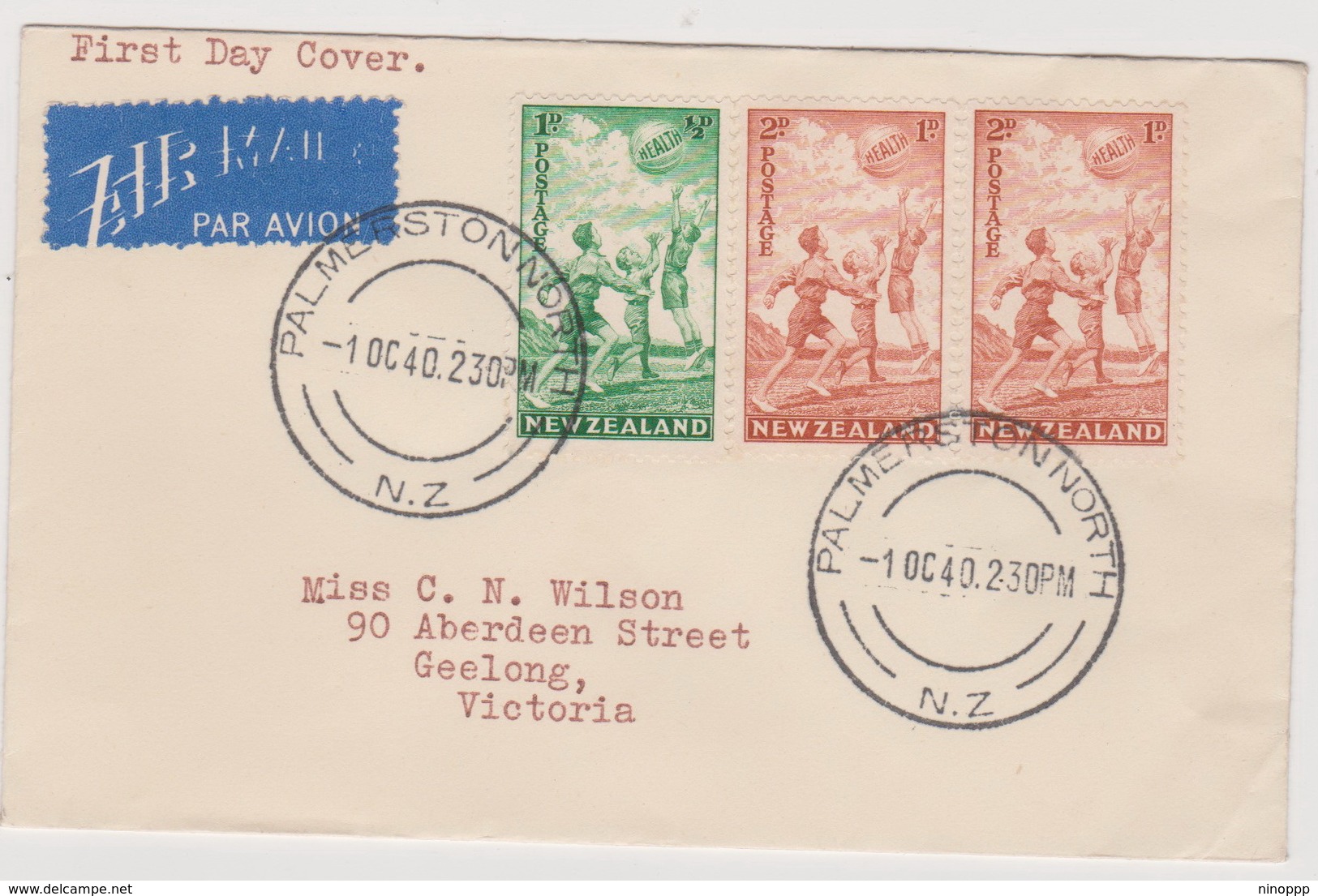 New Zealand 1940 Health Beachball FDC - FDC