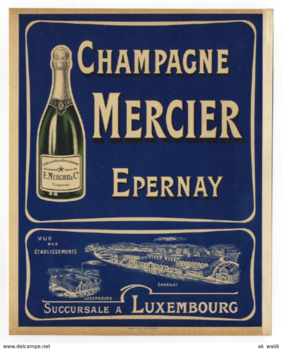 Luxemburg , Champagne, Epernay, Mercier - Advertising