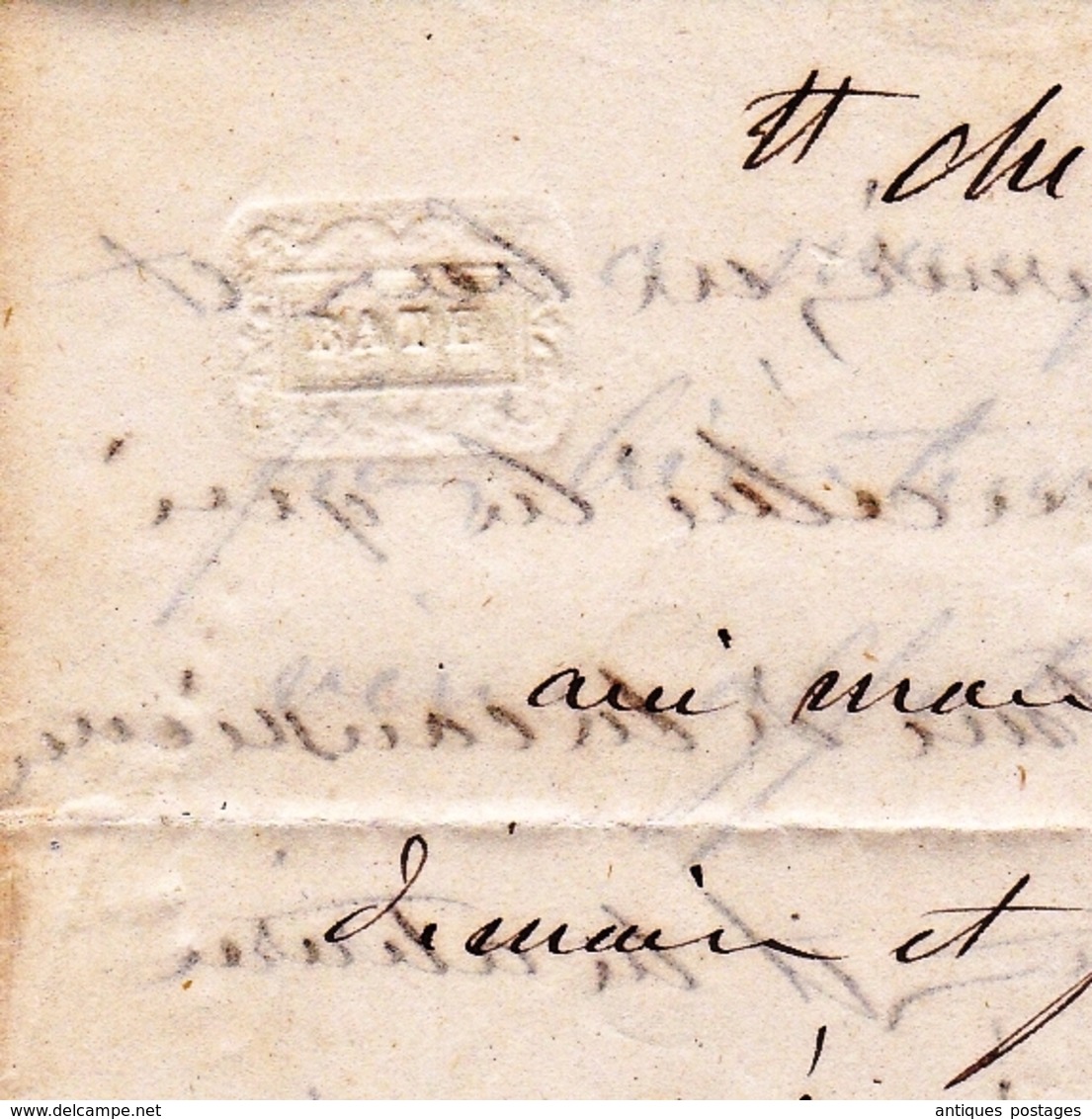 Lettre Saint Chinian 1855 Hérault Saint Pons Batté Avec Correspondance Napoléon III 20 Centimes