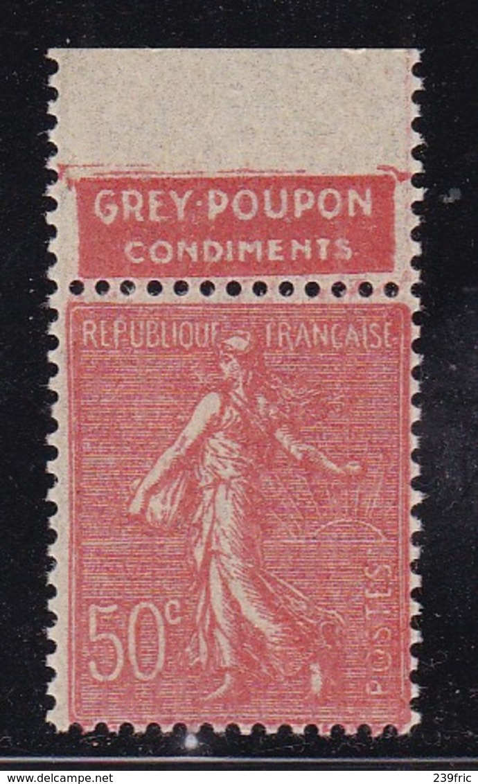 PUBLICITE: SEMEUSE LIGNEE 50C ROUGE GREY-POUPON-condiments HAUT ACCP 335** - Other & Unclassified