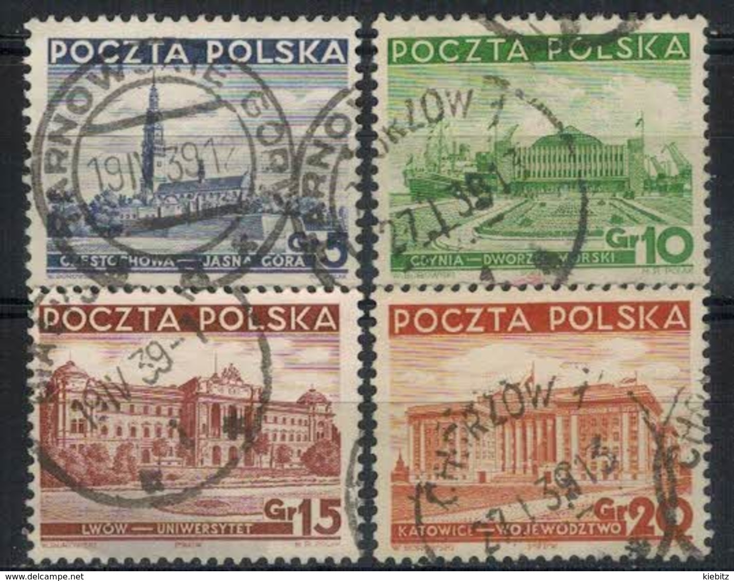 POLEN  1937 - MiNr: 315-318 Komplett Used - Gebraucht