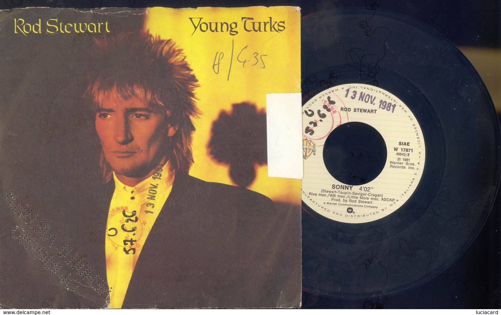 ROD STEWART -YOUNG TURKS -SONNY - VINILE 45 GIRI - ANNO 1981 - Altri - Inglese