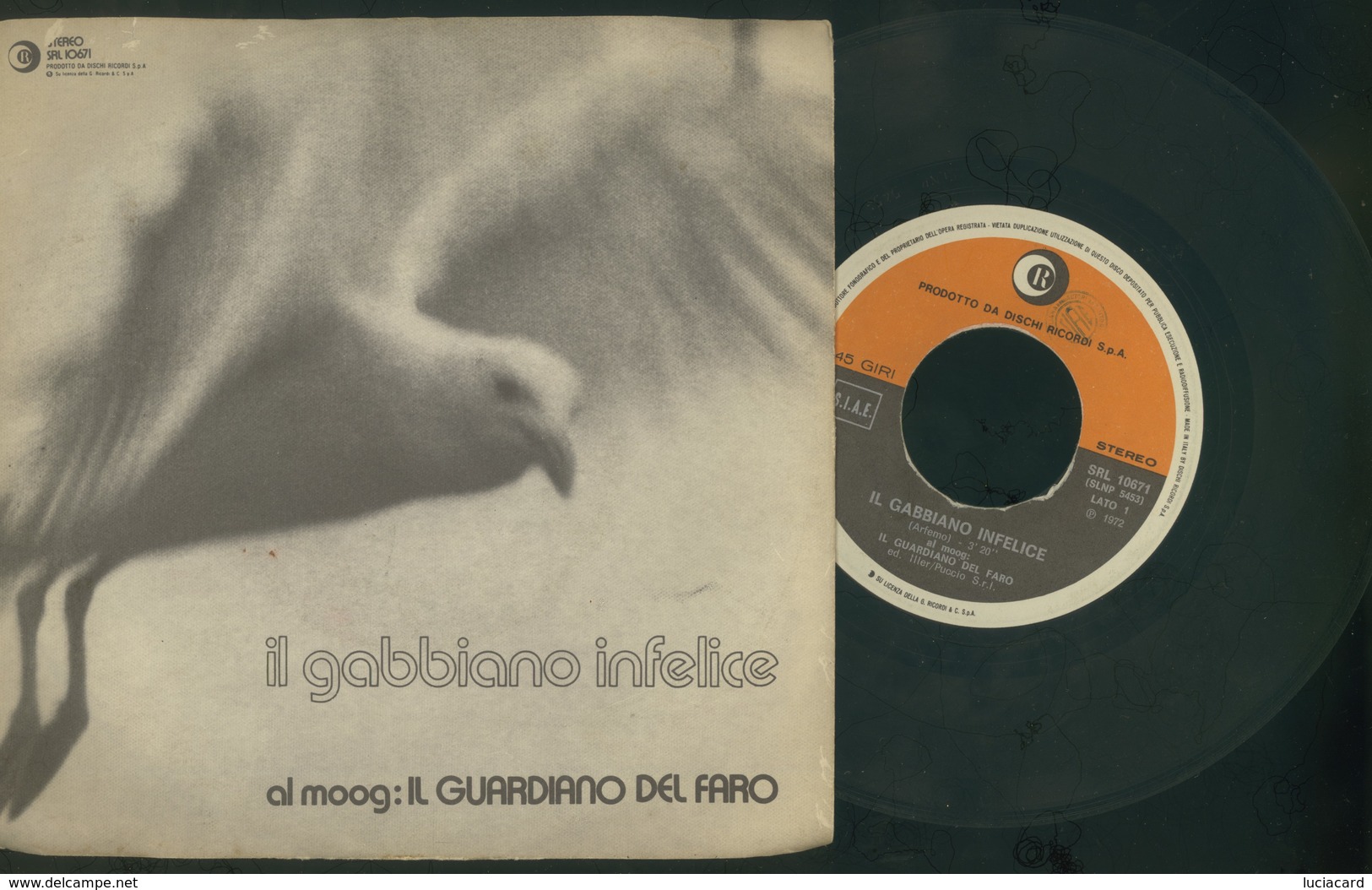 IL GUARDIANO DEL FARO-IL GABBIANO INFELICE-OCEANO- VINILE 45 GIRI -ANNO 1972 - Altri - Musica Italiana