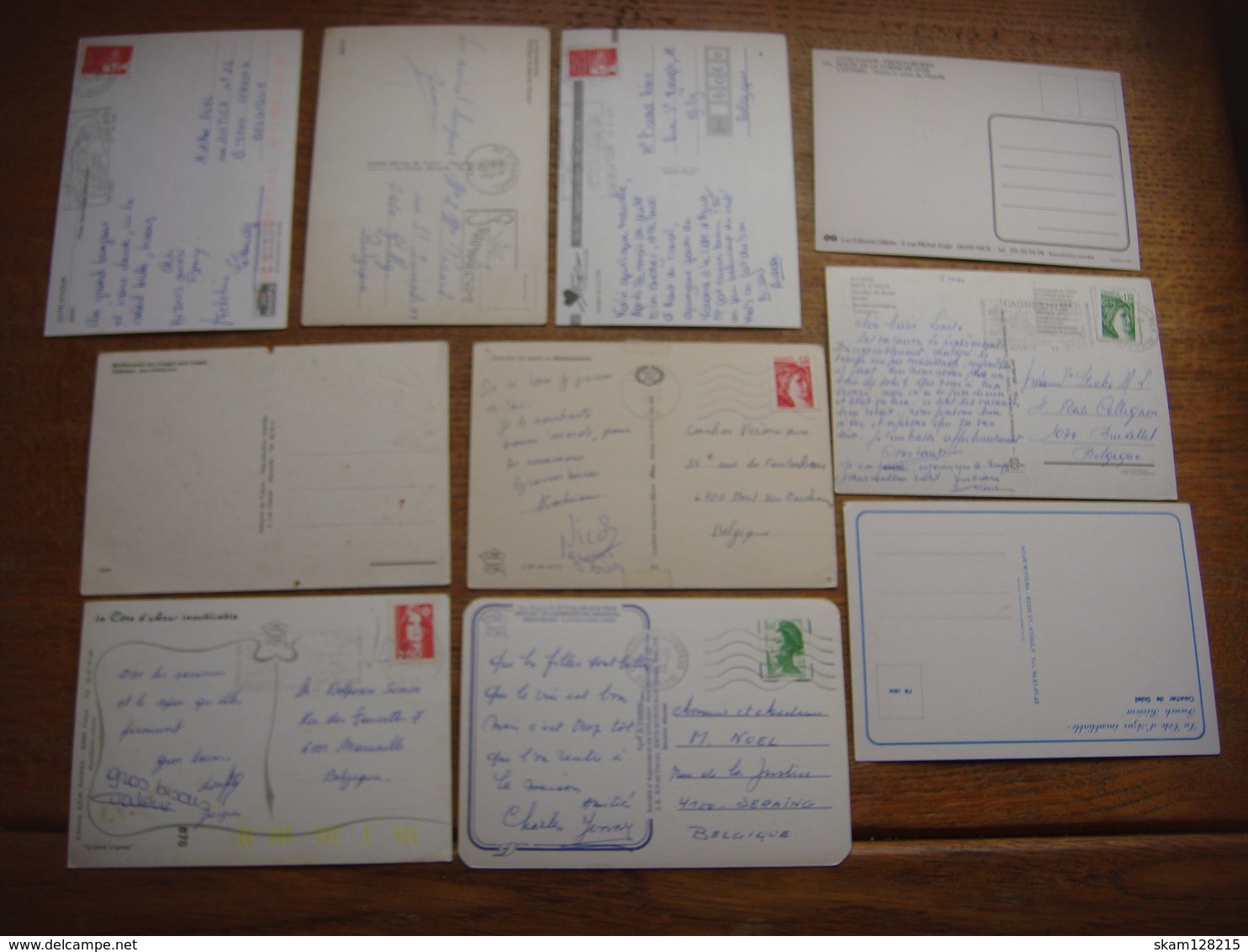 France - 17 Cartes De La COTE D'AZUR ( Cap Martin - Cannes - Juan Les Pins - St Raphael - Femme Fille Seins Nus..... - Andere & Zonder Classificatie