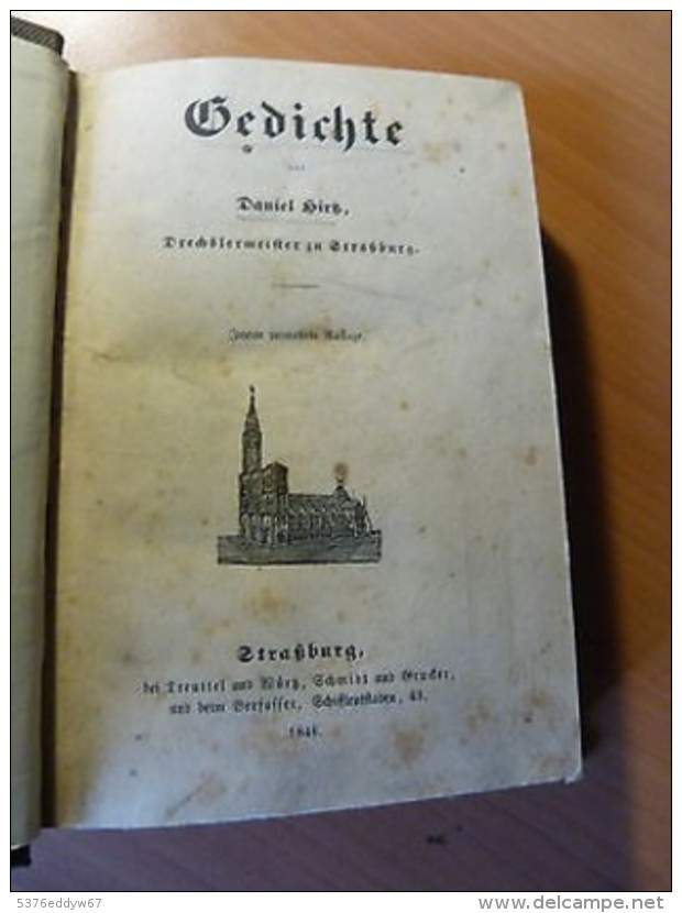 Gedichte Von Daniel Hirtz-D'r Ys're Manns Büchel-Alsace-Dialecte-Strasbourg.... - 1901-1940