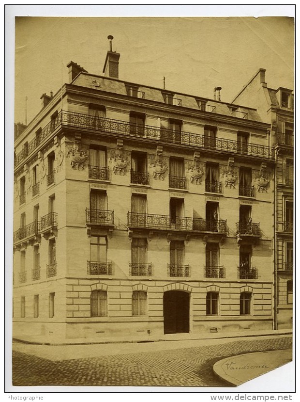 France Paris Rue Vaudremer Ancienne Photo 1890 - Old (before 1900)