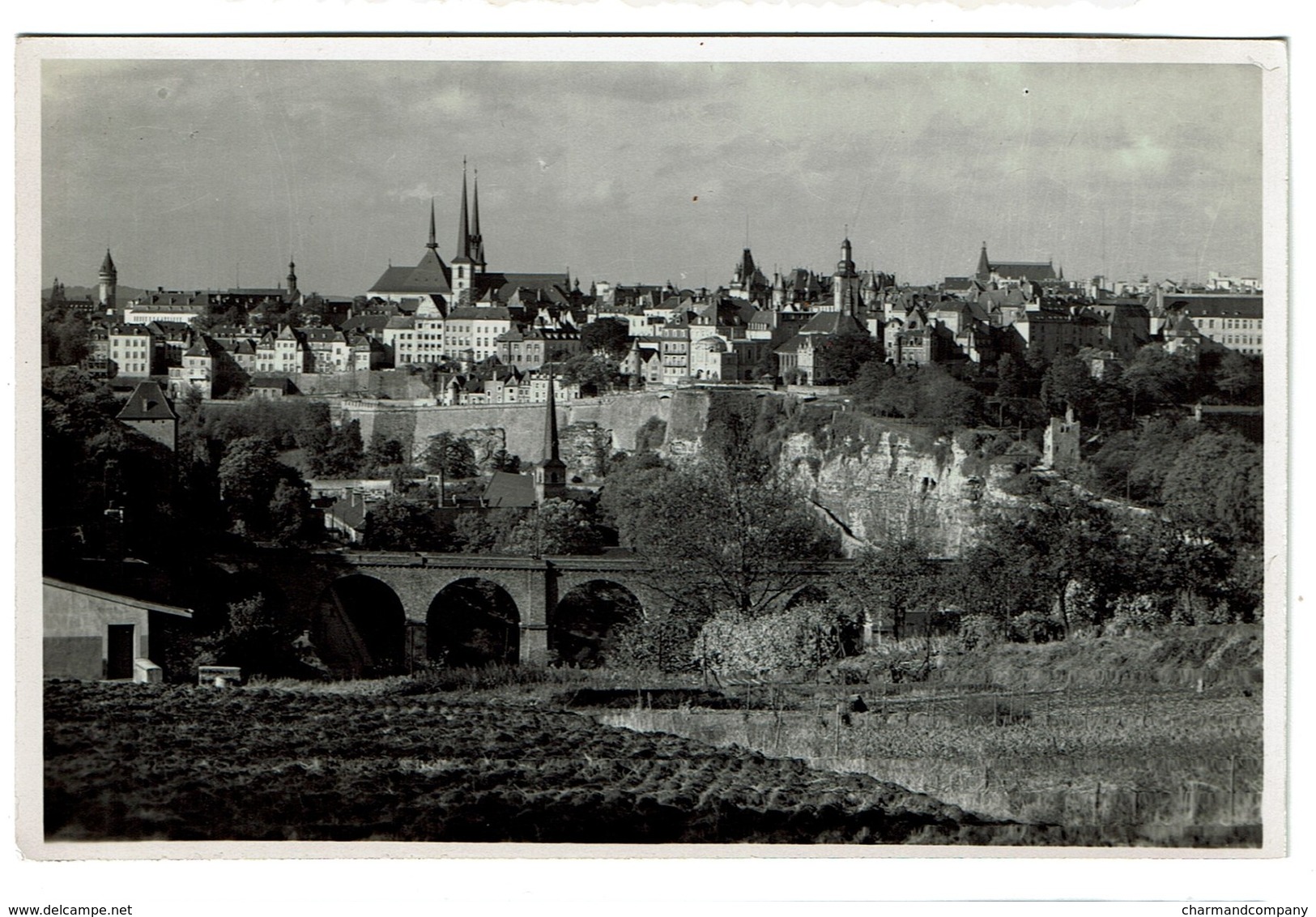 Carte Photo Luxembourg - Panorama - 2 Scans - Luxemburg - Stad