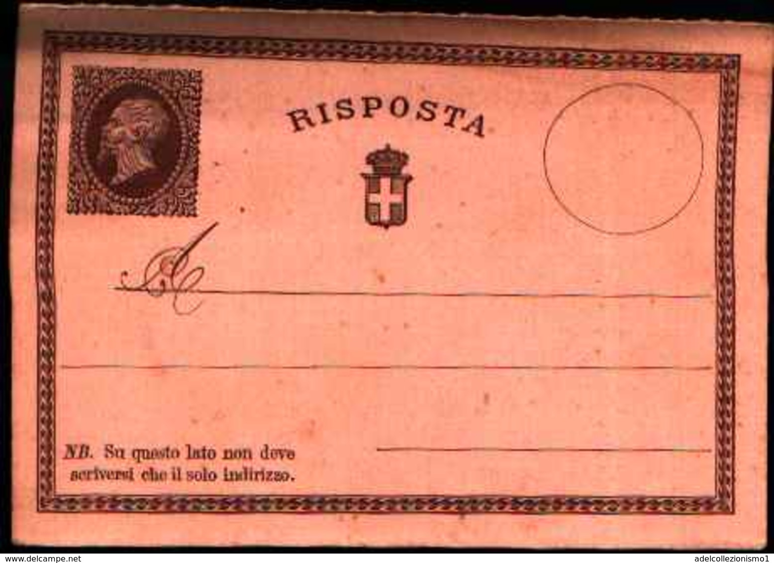 72779) INTERO POSTALE DA 10C. RISPOSTA NUOVO - Entero Postal