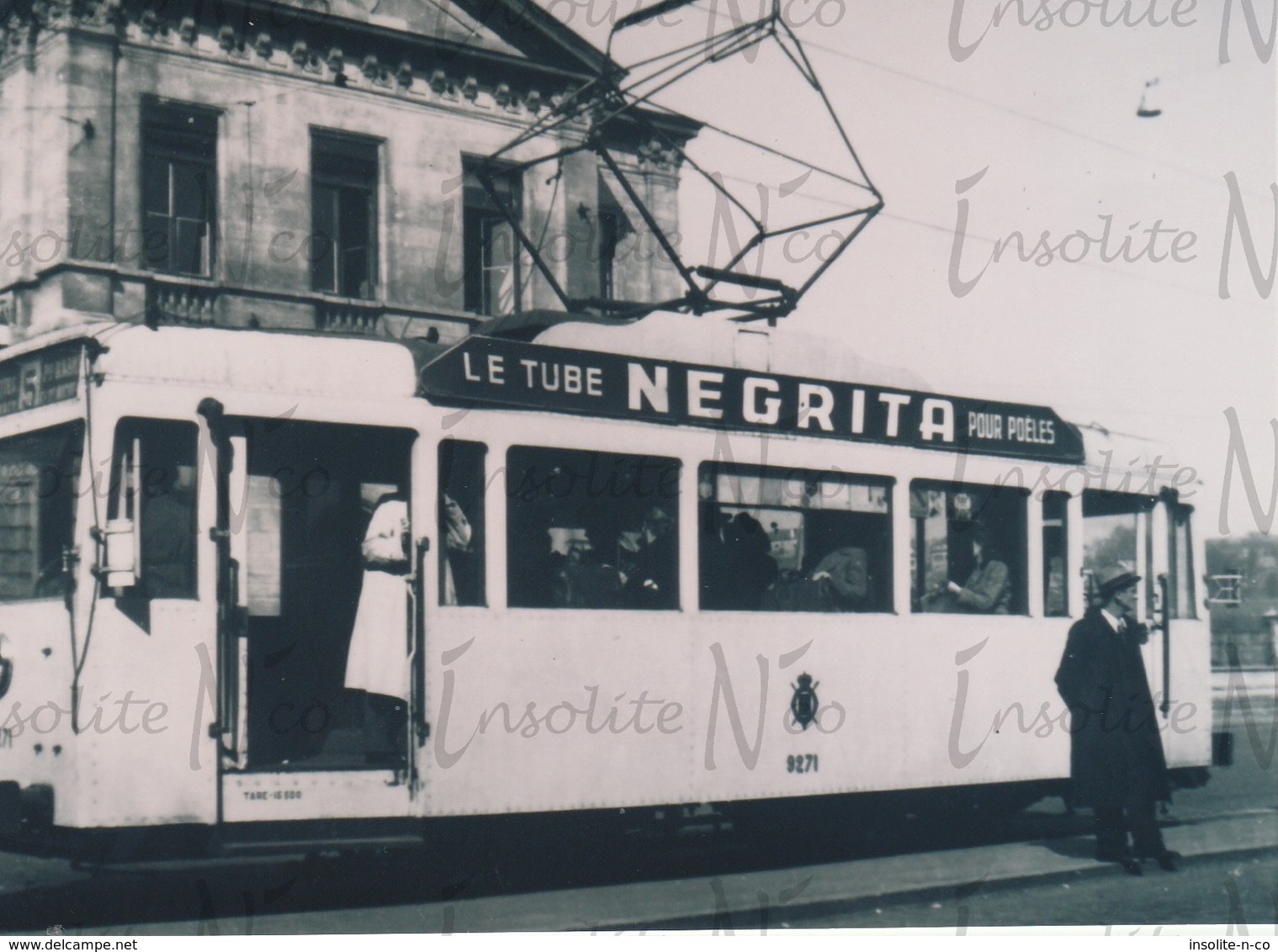 Photographie Tram N°5 Gare De Namur Pub Negrita - Chemin De Fer