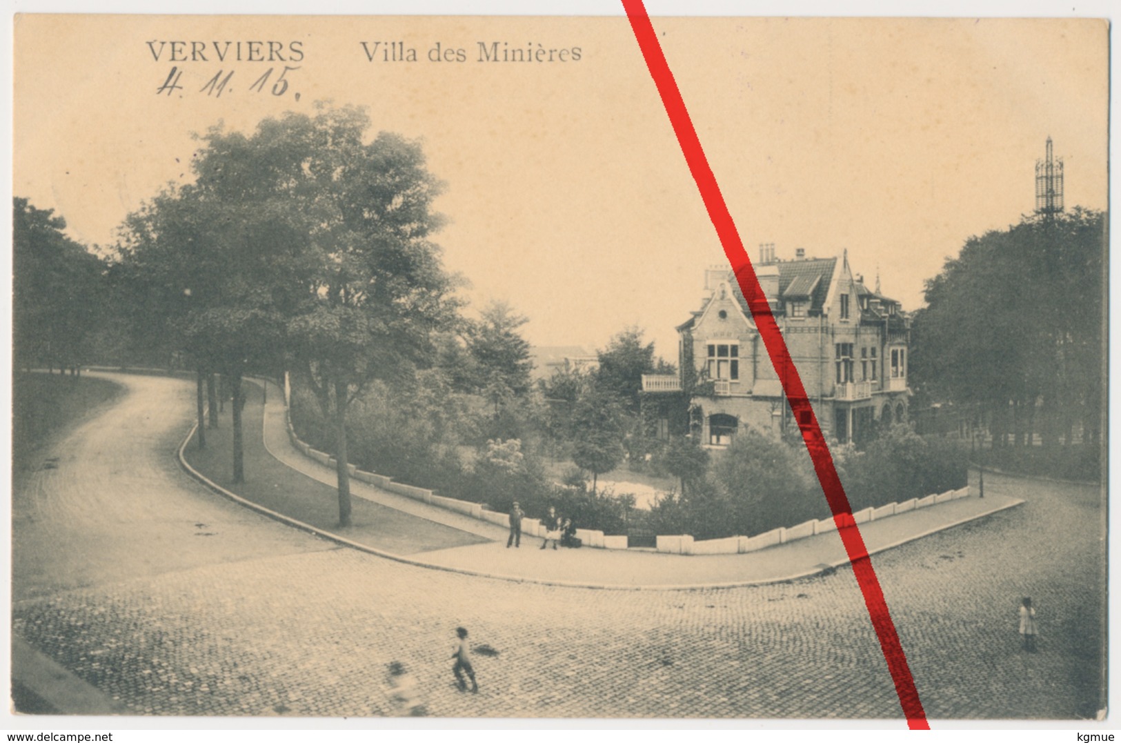 Verviers - Villa Des Minières - 1915 - Stempel Landsturm Infanterie-Batl. Soest - Verviers