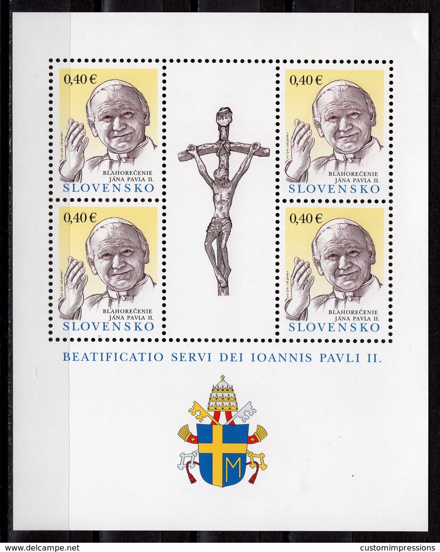 SLOVAKIA - 2011 Beatification Of John Paul II, 1920-2005  M274 - Nuovi