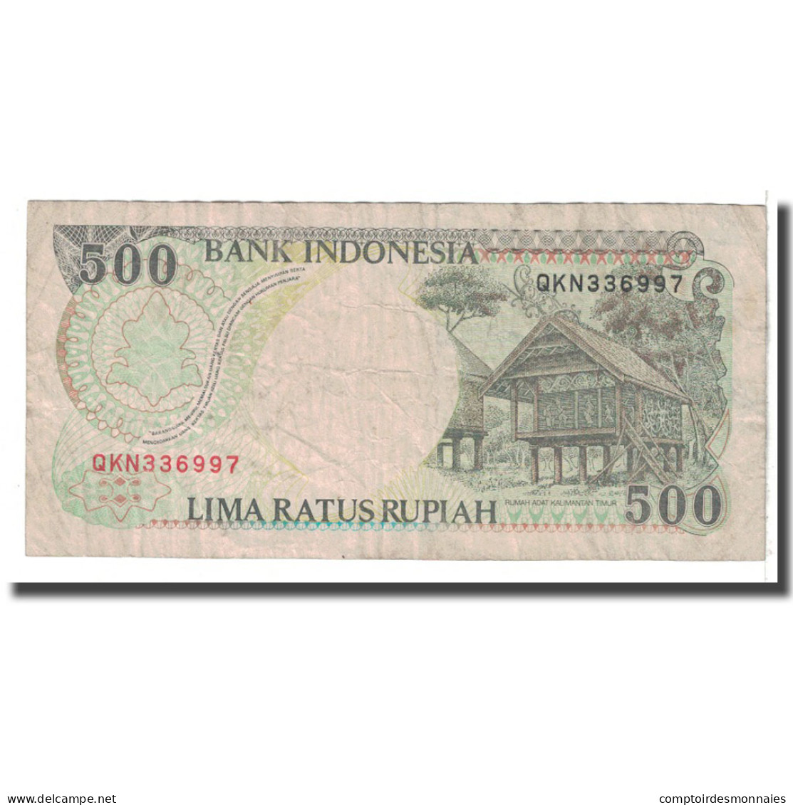 Billet, Indonésie, 500 Rupiah, 1992, KM:128a, B - Indonésie