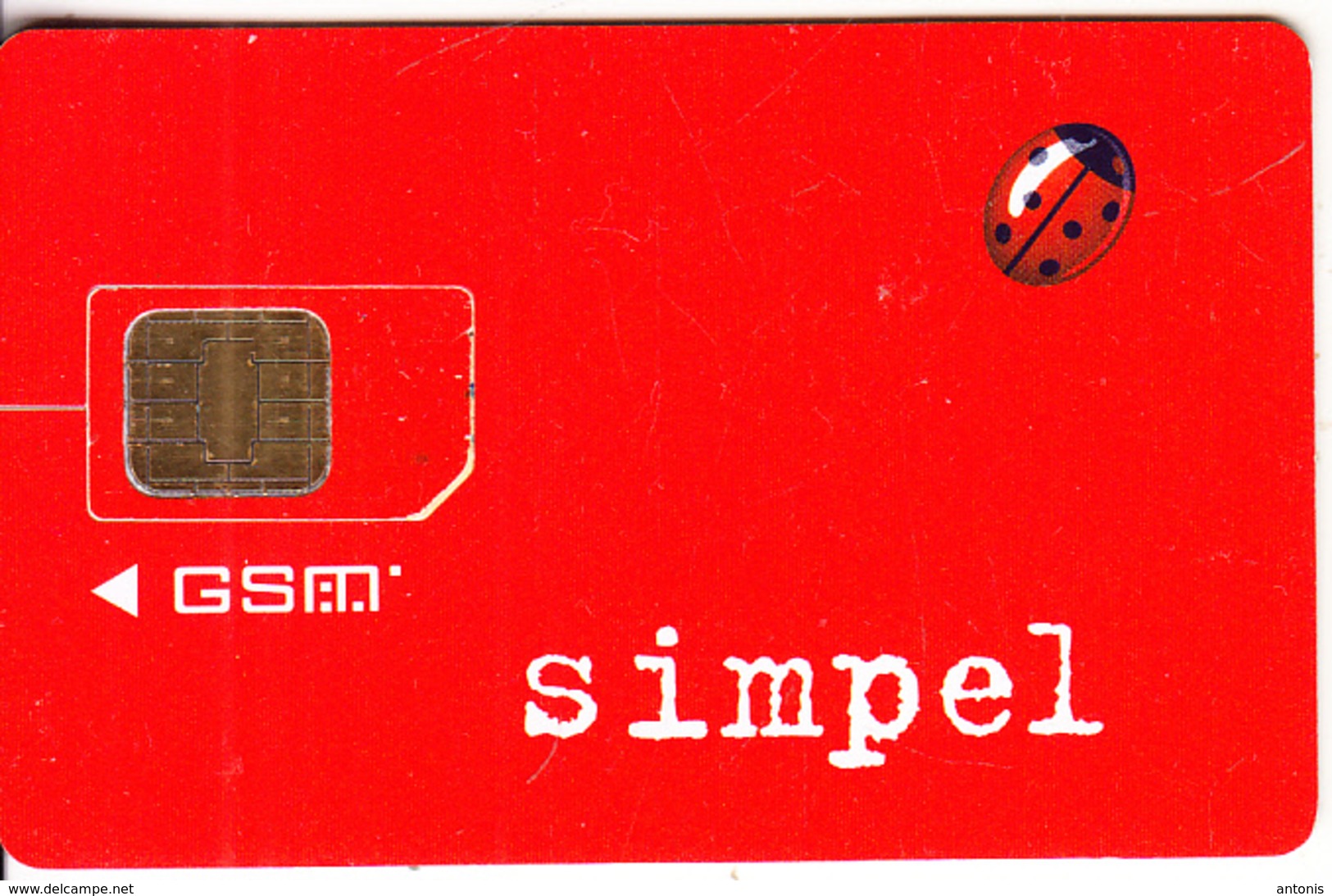 ESTONIA - Ladybird, Simpel By EMT GSM, Chip 3, Used - Estonia