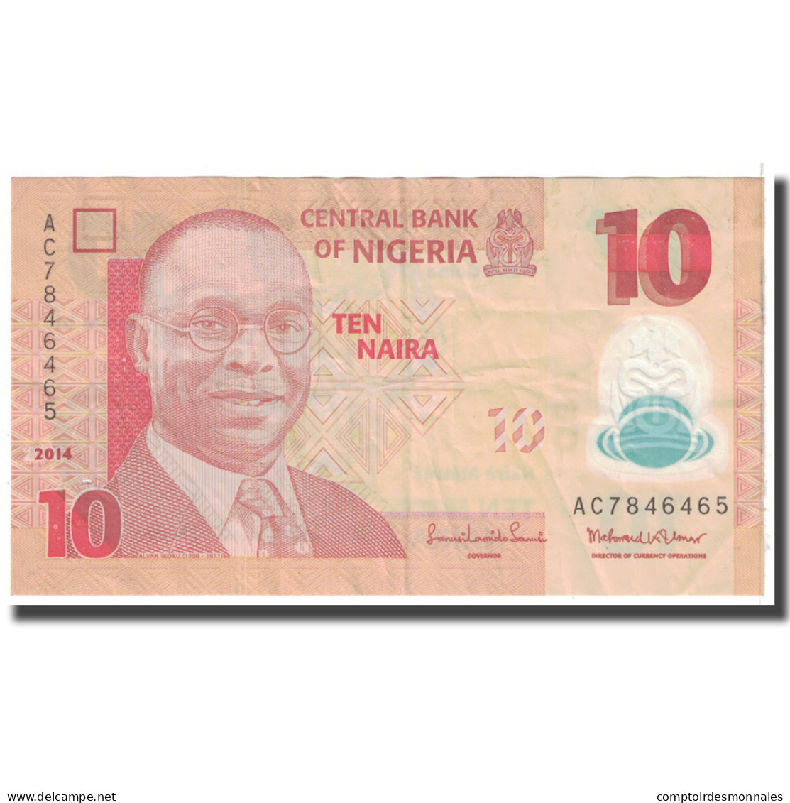 Billet, Nigéria, 10 Naira, 2015, KM:39c, TB+ - Nigeria