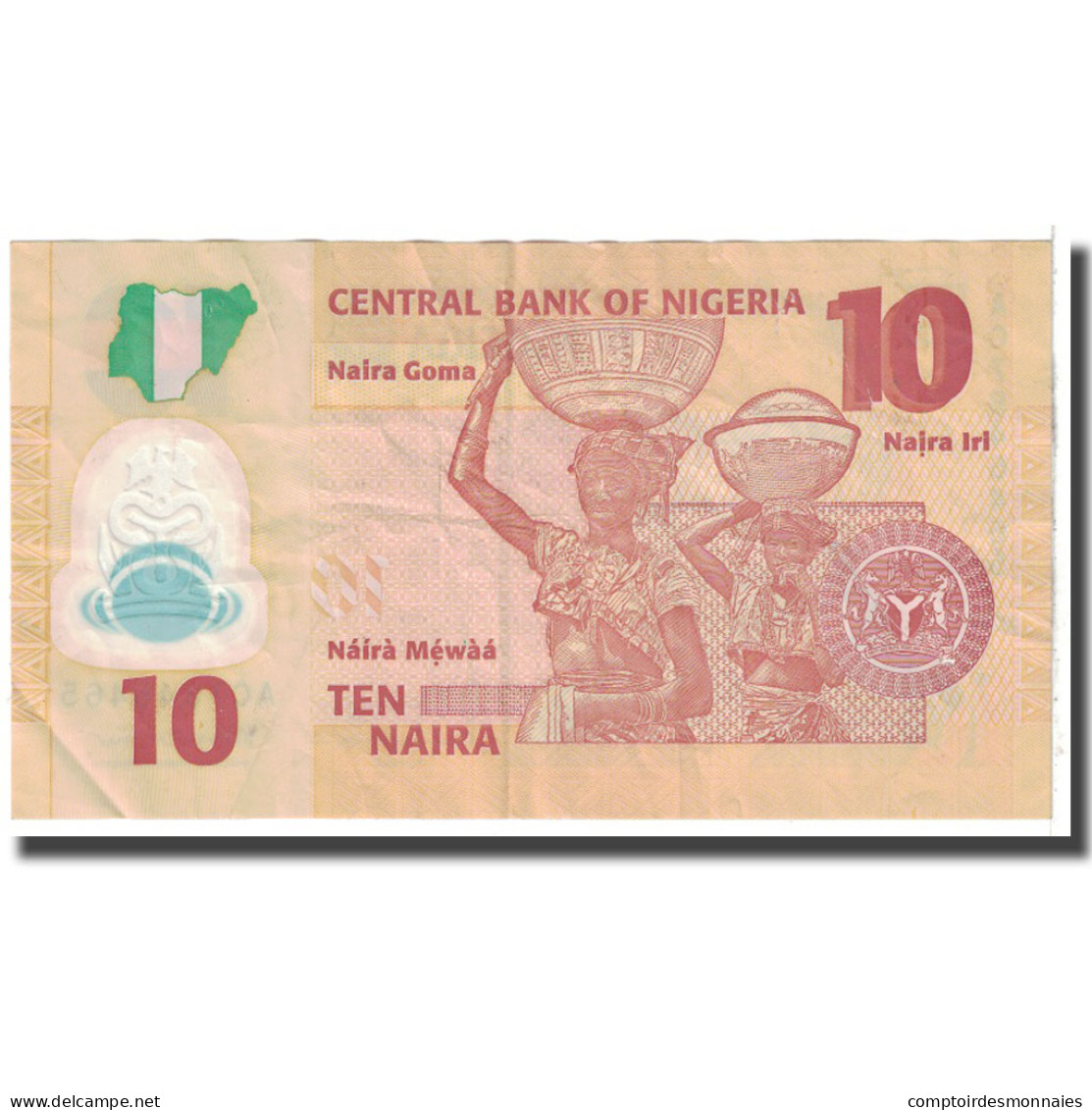 Billet, Nigéria, 10 Naira, 2015, KM:39c, TB+ - Nigeria