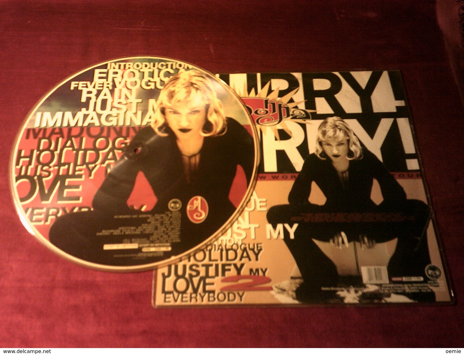 MADONNA  °° THE GIRLIESHOW  HURRY HURRY     PICTURE DISQUE  1994 - Formats Spéciaux