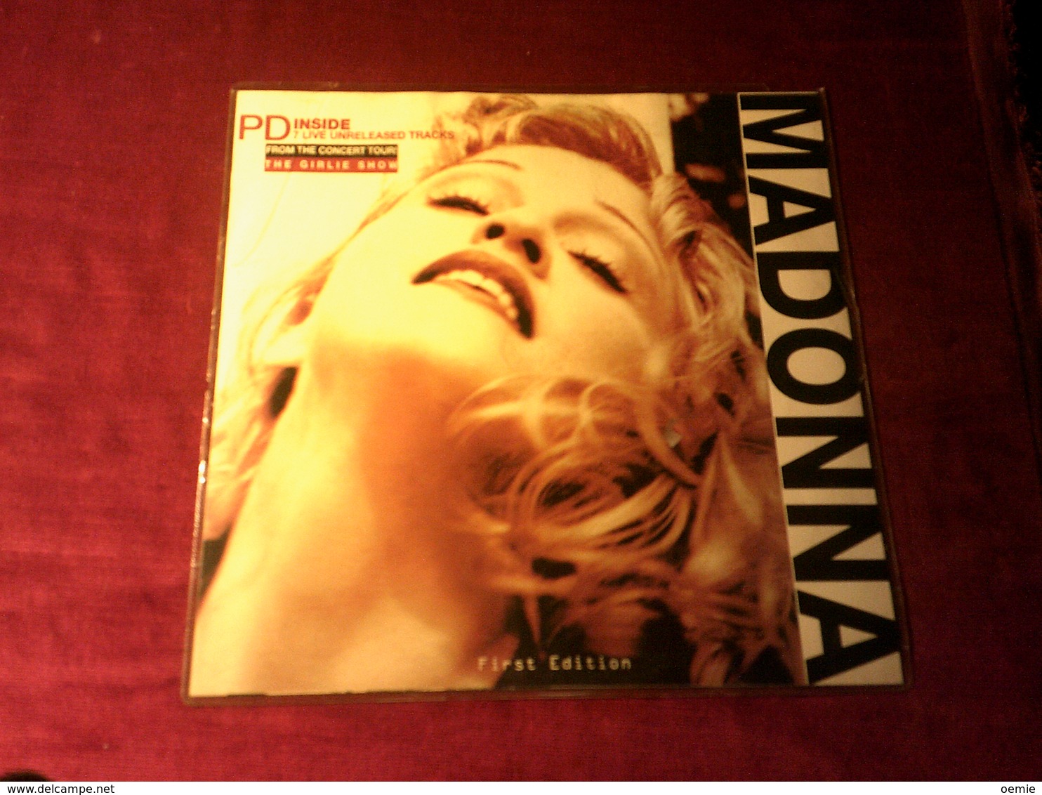 MADONNA  °° THE GIRLIESHOW  HURRY HURRY     PICTURE DISQUE  1994 - Formats Spéciaux