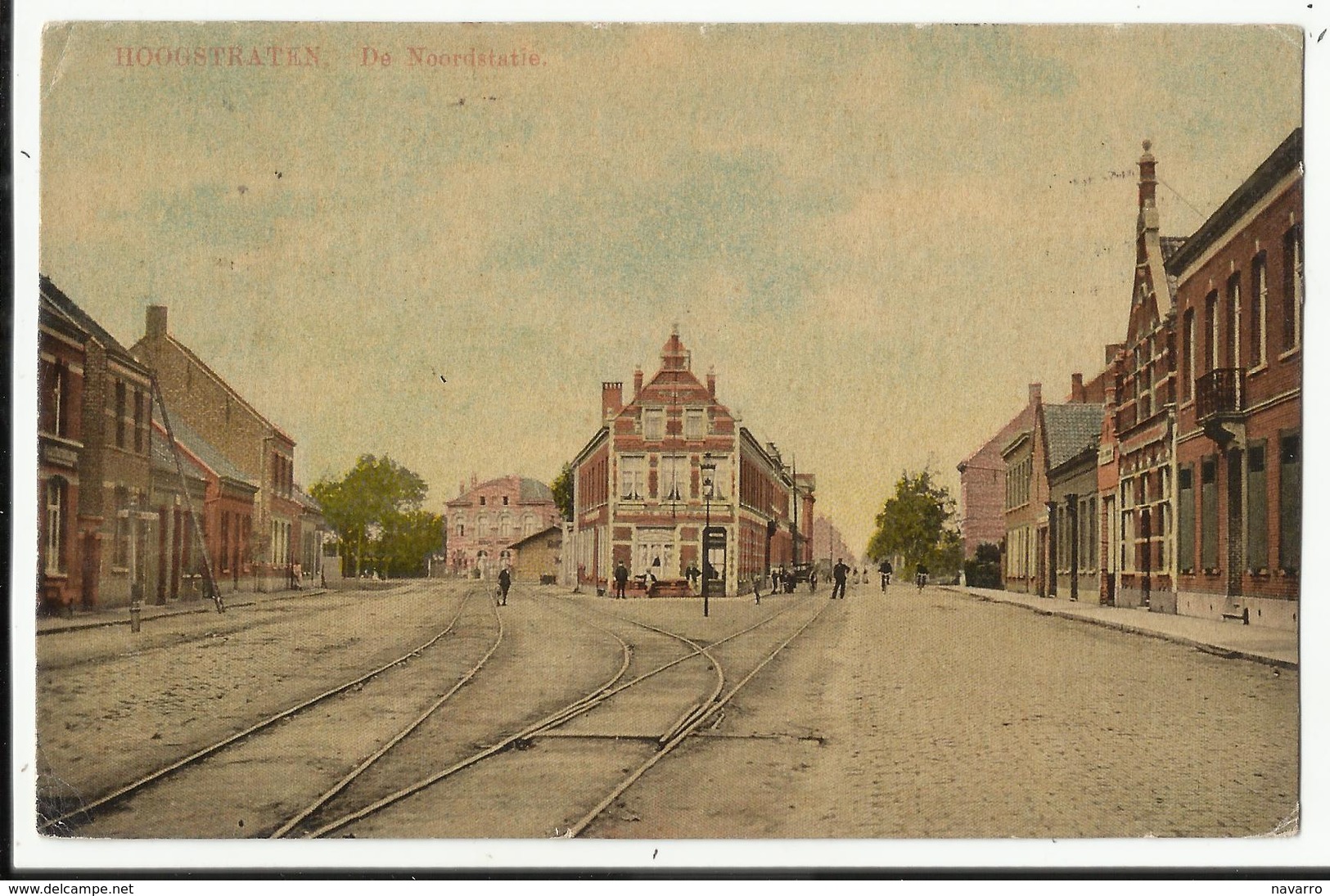 Hoogstraten - De Noordstatie (gekleurd) 1919 - Hoogstraten