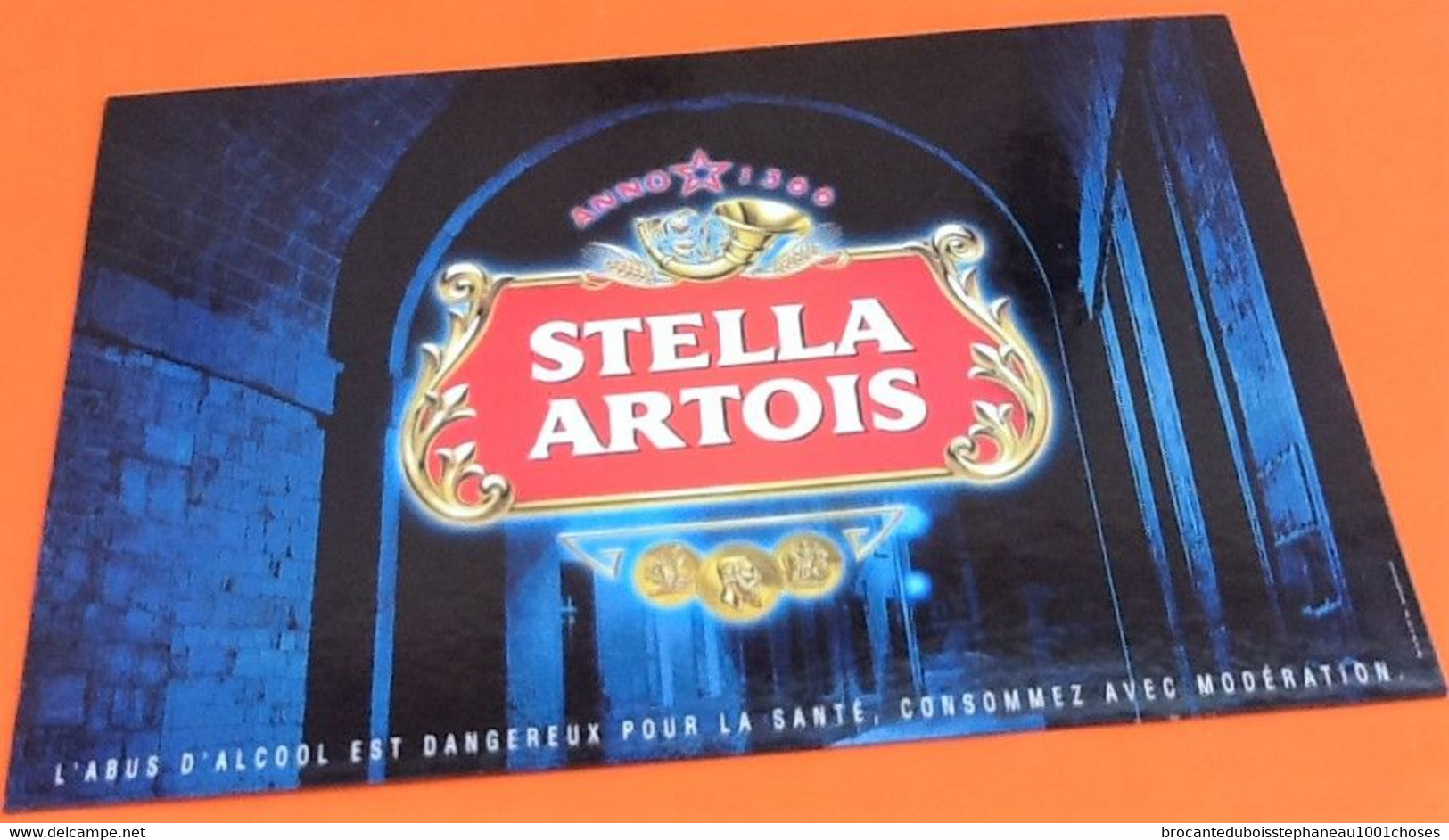 Plaque Publicitaire Carton   Stella Artois  (600x400)mm - Pappschilder