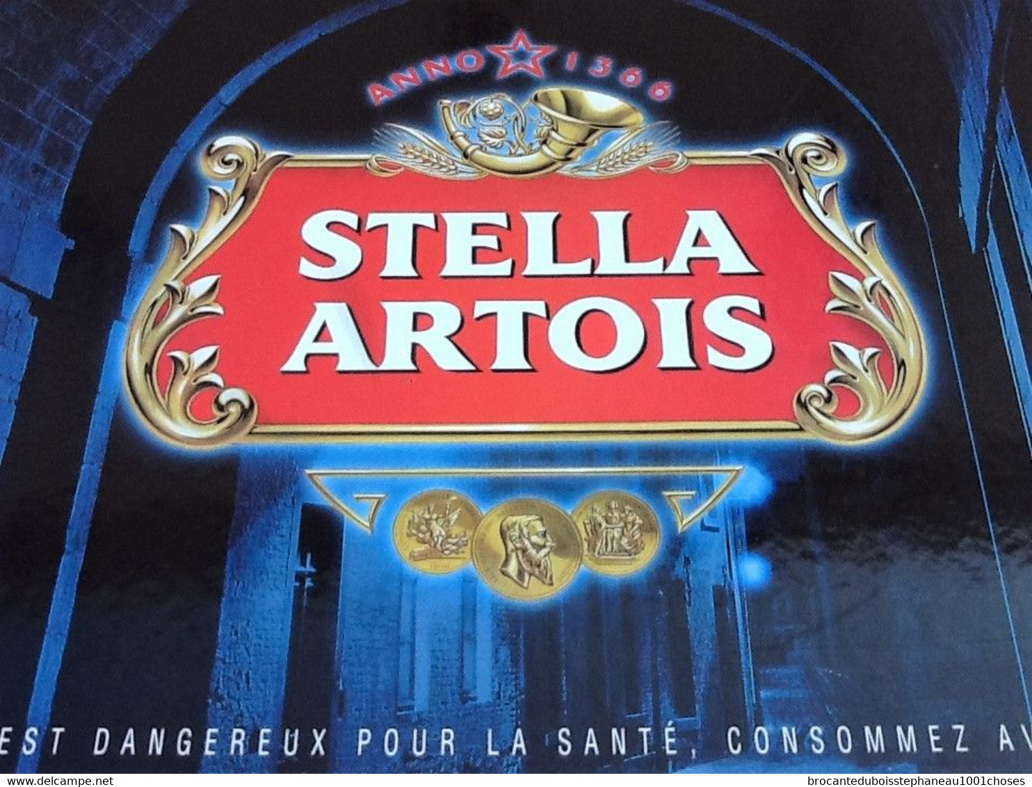 Plaque Publicitaire Carton   Stella Artois  (600x400)mm - Pappschilder