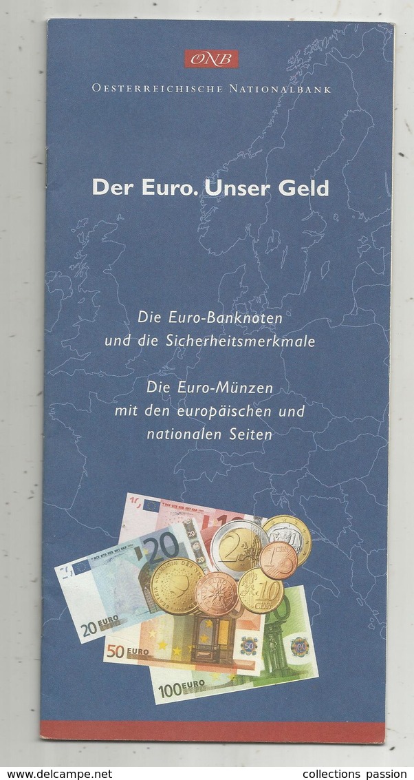Der EURO, Unser Geld , Oesterreichische Nationalbank, Die Euro Banknoten , Die Euro Münzen, 14 Pages, Frais Fr 1.95 E - Libros & Software
