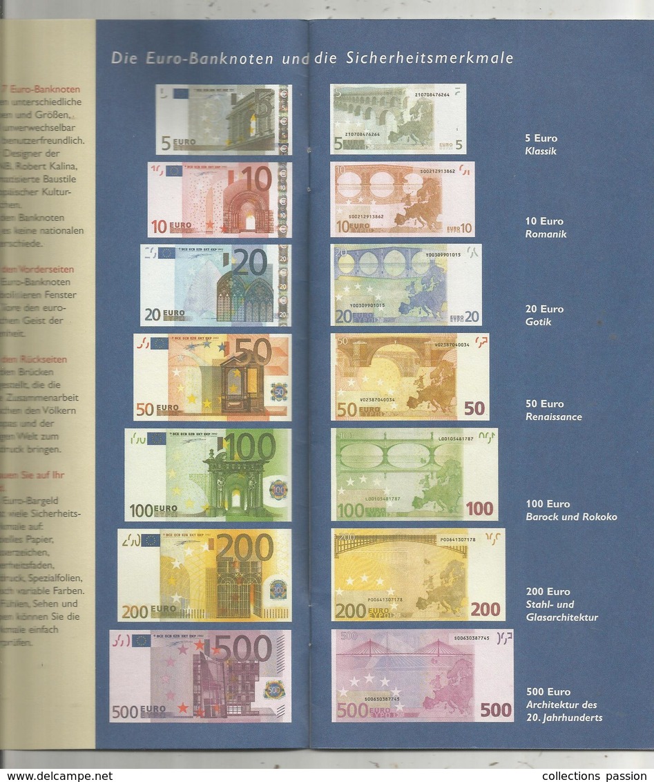 Der EURO, Unser Geld , Oesterreichische Nationalbank, Die Euro Banknoten , Die Euro Münzen, 14 Pages, Frais Fr 1.95 E - Livres & Logiciels