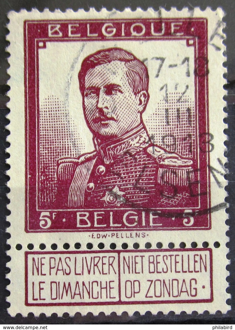 BELGIQUE              N° 122                   OBLITERE - 1915-1920 Albert I